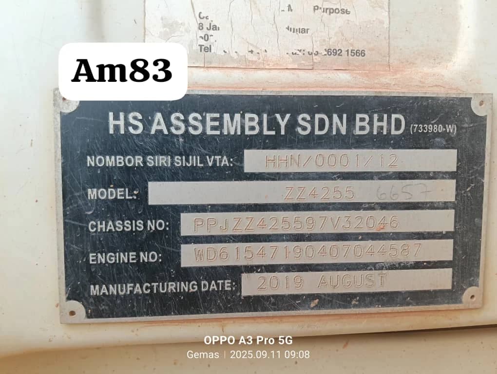 HOHAN | Dump Truck | ZZ4255 | 2019 | Used | AM83 | BPY6657 - Image 5