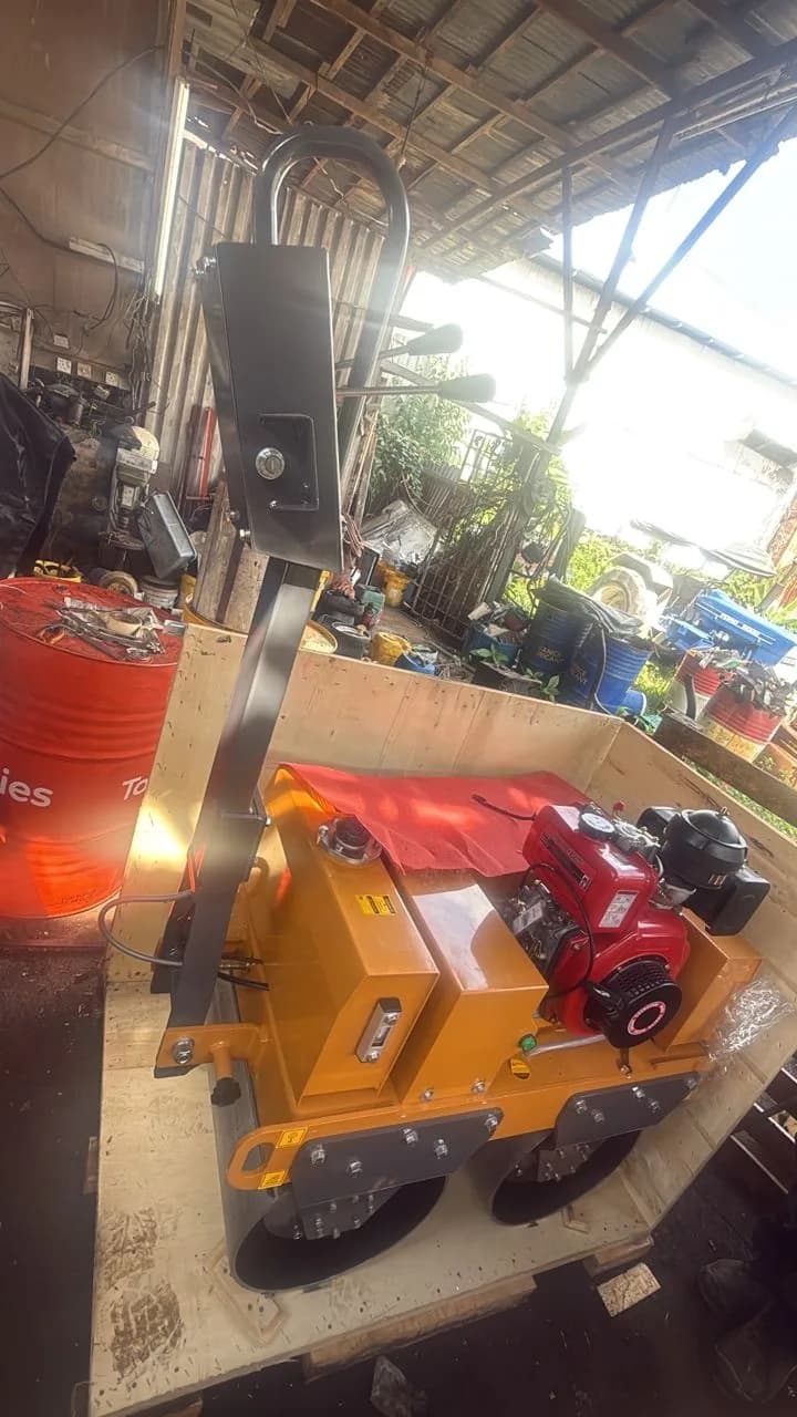 1 Ton | Walk-behind Double Drum Vibratory Roller | New