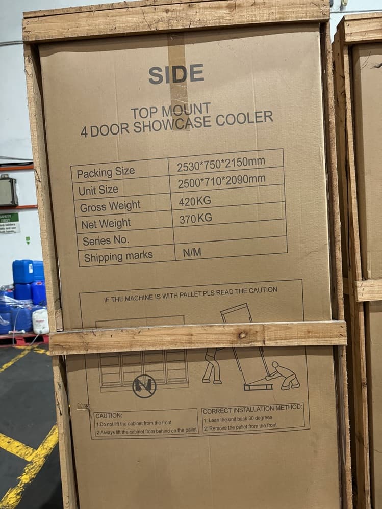 4 Door Commercial Refrigerator Chiller for Hospitality Industry | Brand New - Image 3