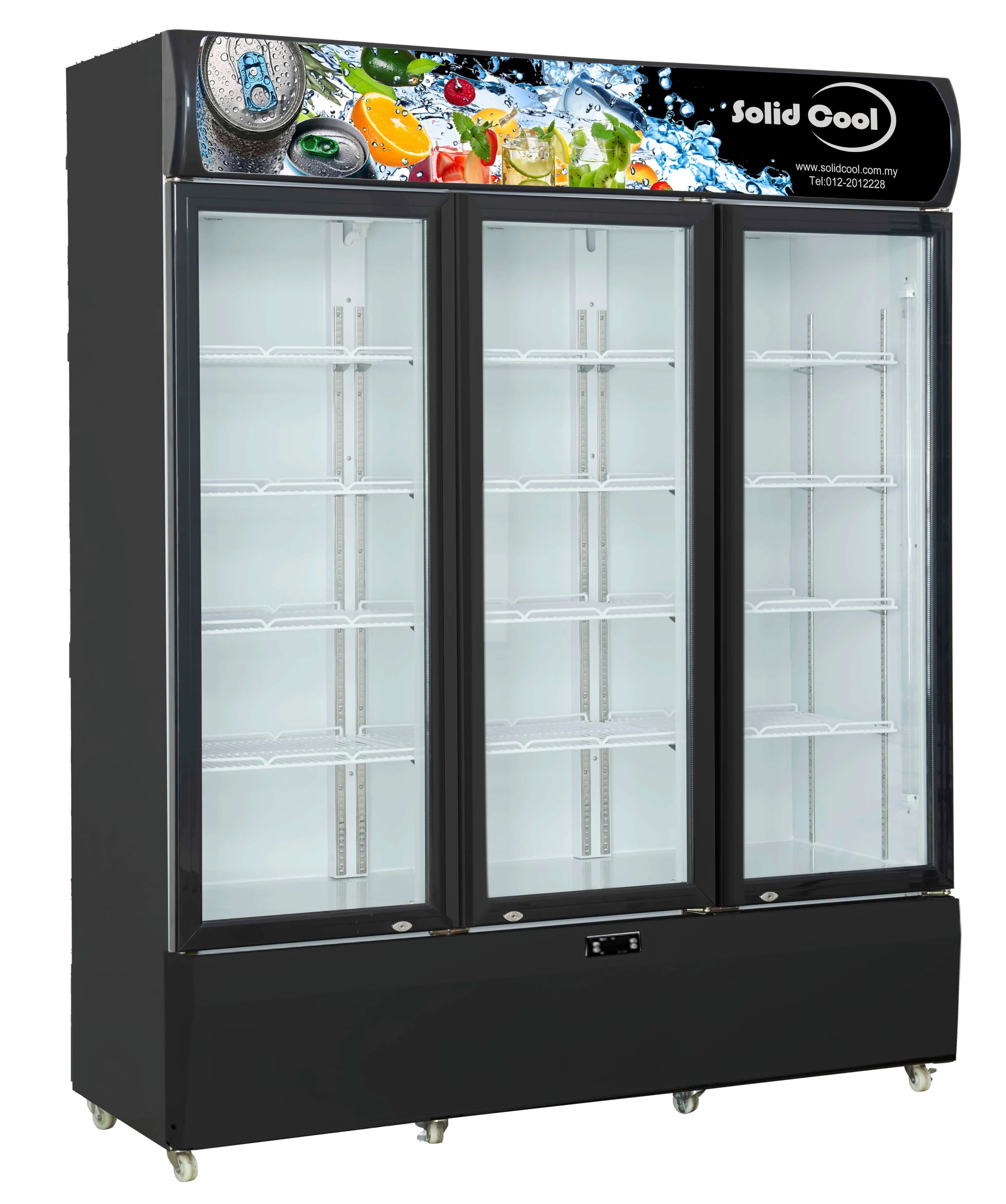 Solid Cool Commercial Refrigerator 3-Door | SC-3DB | Glass Door Chiller - Image 1