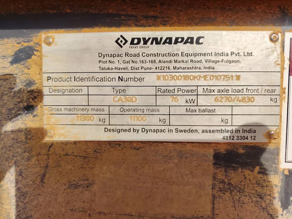 Dynapac | Compactor | CA30D | 2021 | Used | CP81 - Image 4