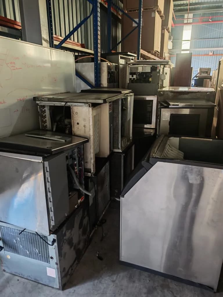 Europe & Japan Mix Brand Ice Maker | 30 Units Big & Small | 15 Ice Bins | 7-8 years Used | Lock, Stock, and Barrel Sale | Working & Need Repairs - Image 7
