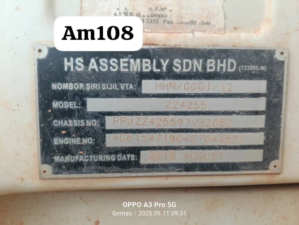 HOHAN | Dump Truck | ZZ4255 | 2019 | Used | AM108 - Image 4