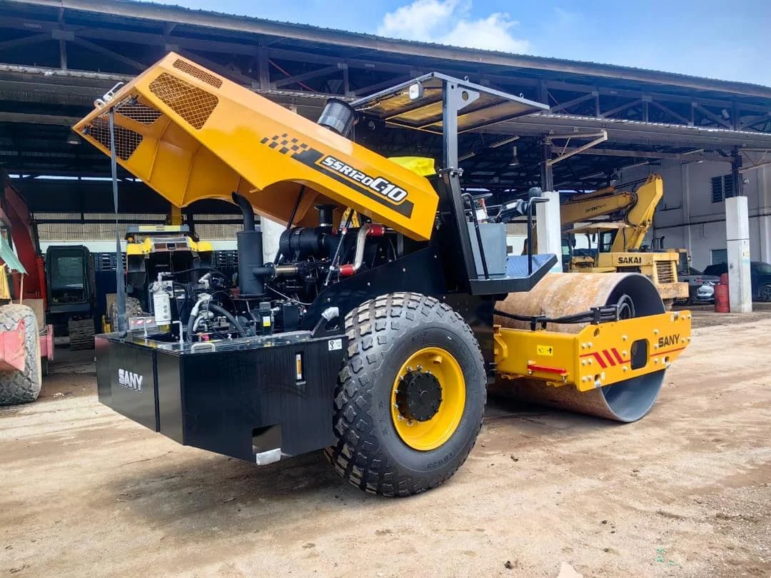 SANY Compactor SSR120C-10 | Used Road Roller, Open Engine - Image 5