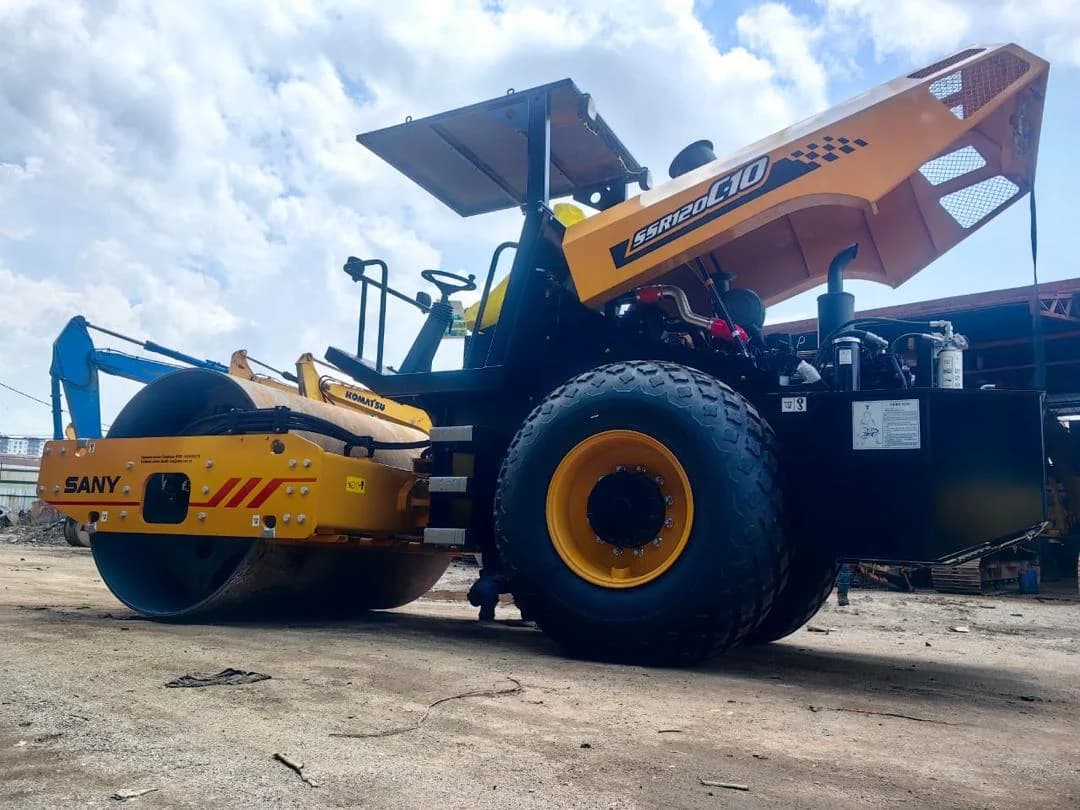 SANY Compactor SSR120C-10 | Used Road Roller, Open Engine - Image 8