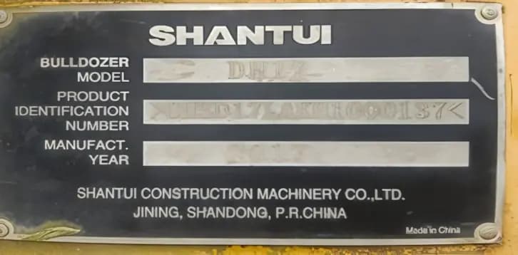 Shantui | Bulldozer | DH17 | 2017 | Used | BD62 - Image 7