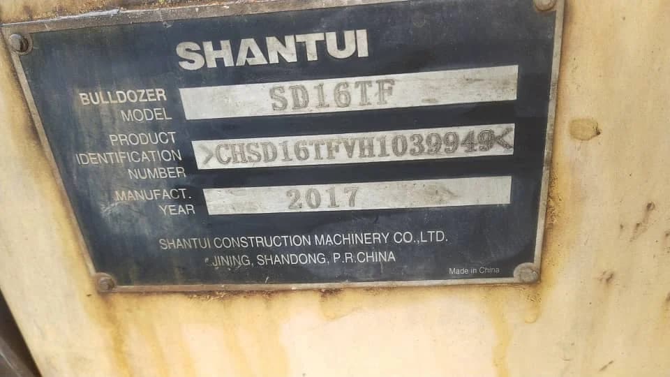 Shantui | Bulldozer | SD16TF | 2017 | Used | BD56 - Image 8
