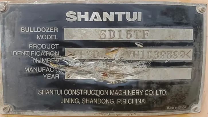 2017 Shantui SD16TF Forest Bulldozer | BD58 - Image 7