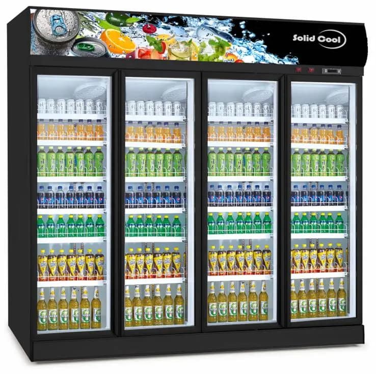 Solid Cool Commercial Refrigerator | 4-Door, 8-Foot Chiller - Image 1