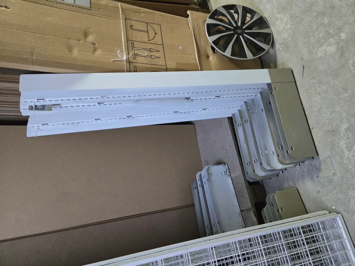 Solid Cool 3 Sets Wall Gondola | H7' x W3' x D14" Disassembled Ready Reuse - Image 5