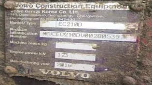 USED | Volvo EC210D 2016 Excavator | EV145 - Image 7